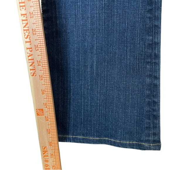 True Religion Jeans Woman 30 Becky Blue Mid Rise Bootcut Flap Pocket Made USA - Picture 12 of 14